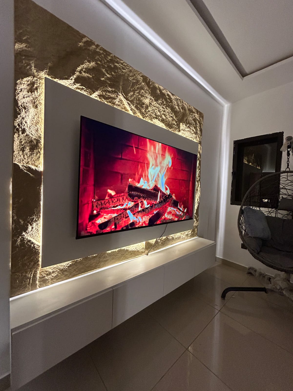 Feature Wall with TV